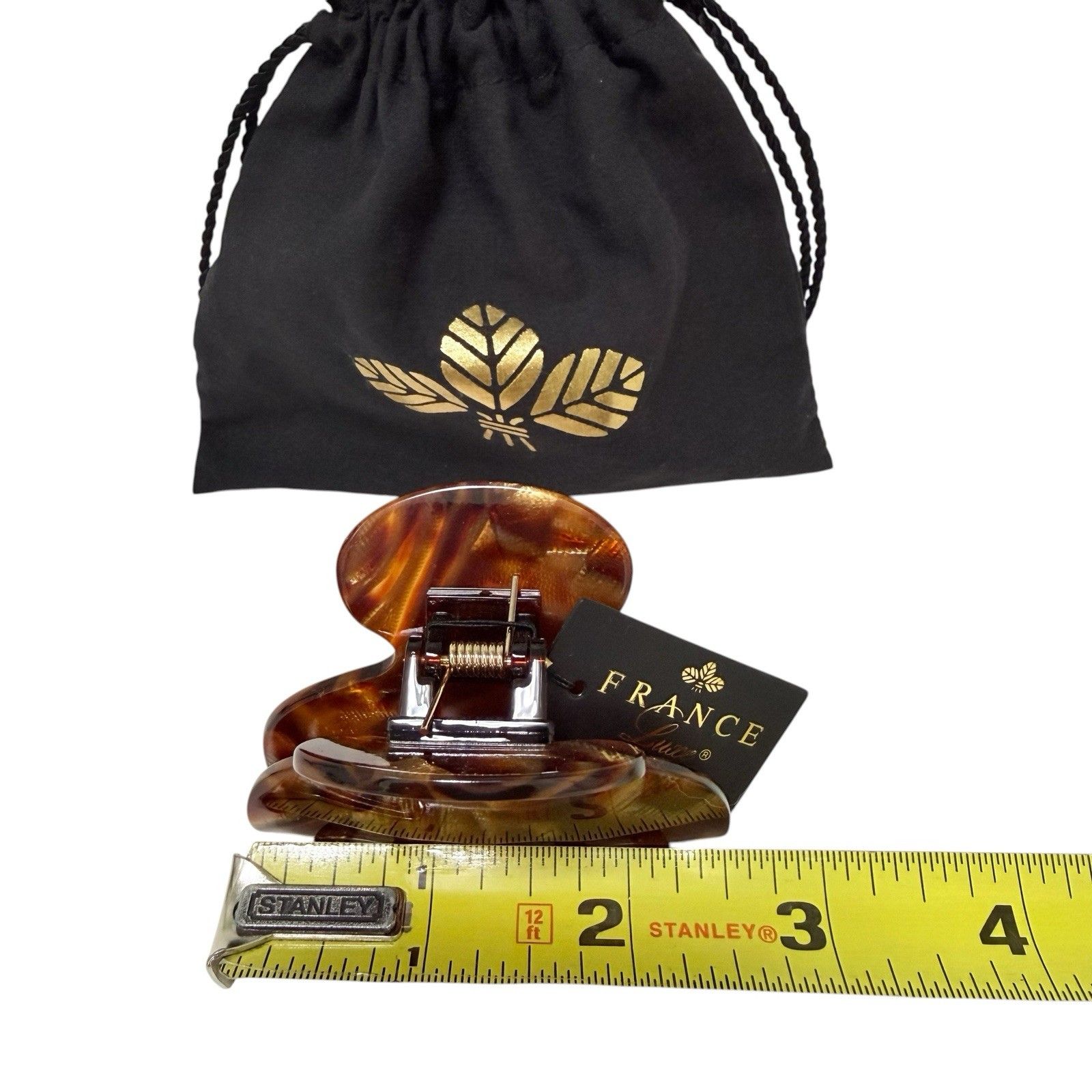 France Luxe Small Couture Jaw Claw Hair Clip Classic In Africa W/ Dust Bag Nwt — image 4 of 6